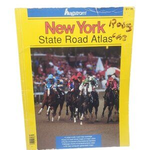 Hagstrom New York State Road Atlas 1995 Paperback Large Scale Vintage